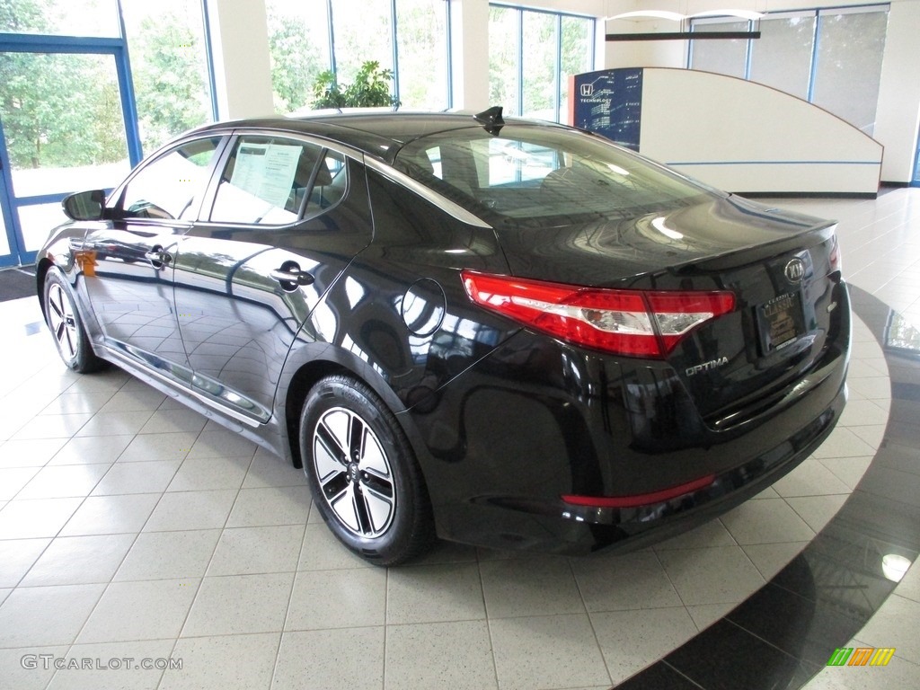 Aurora Black Pearl 2013 Kia Optima Hybrid LX Exterior Photo #142885820