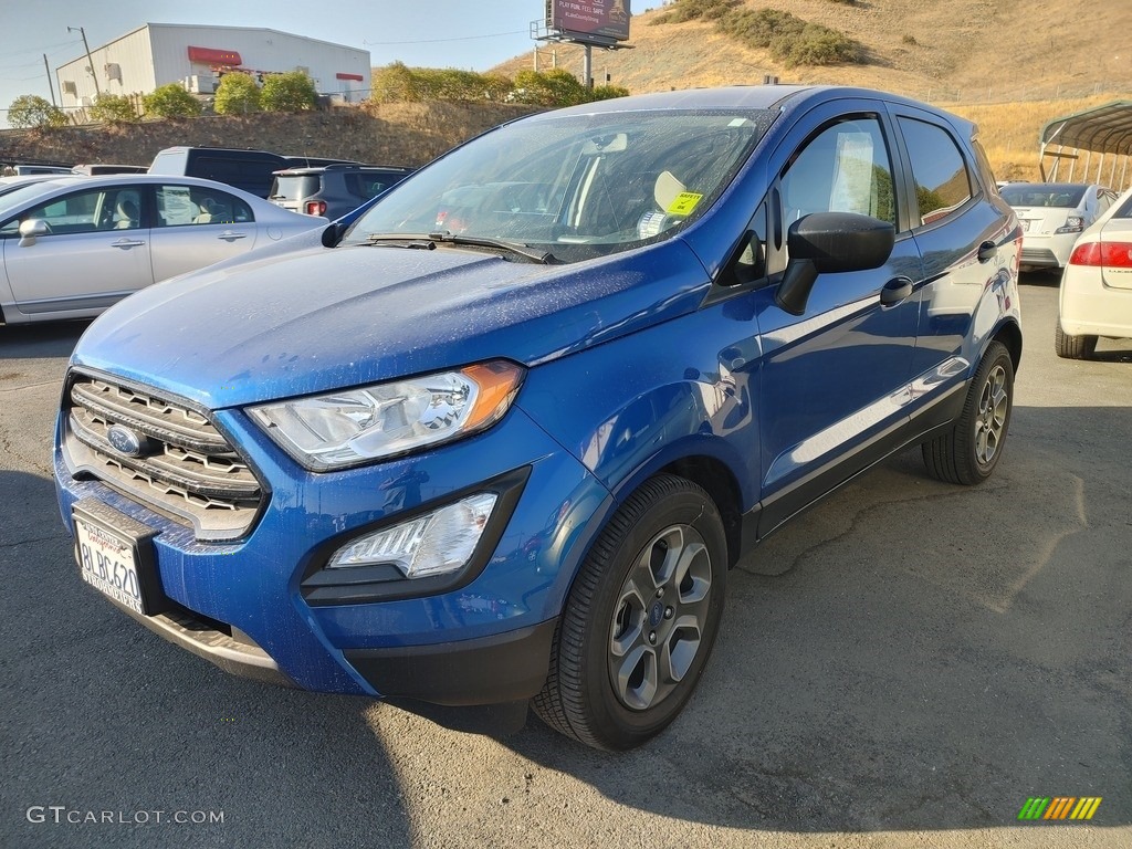 2019 EcoSport S - Lightning Blue Metallic / Medium Stone photo #3