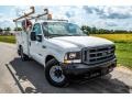 Oxford White 2002 Ford F350 Super Duty XL Regular Cab Chassis Utility