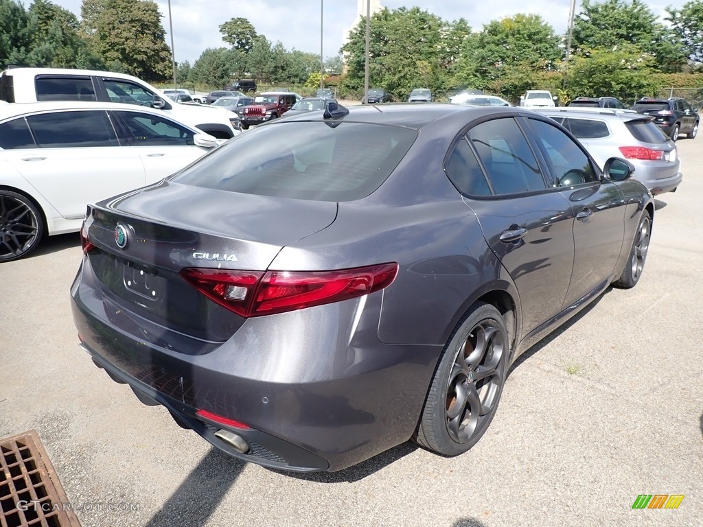 2018 Giulia Ti AWD - Stromboli Gray Metallic / Black/Dark Gray photo #3