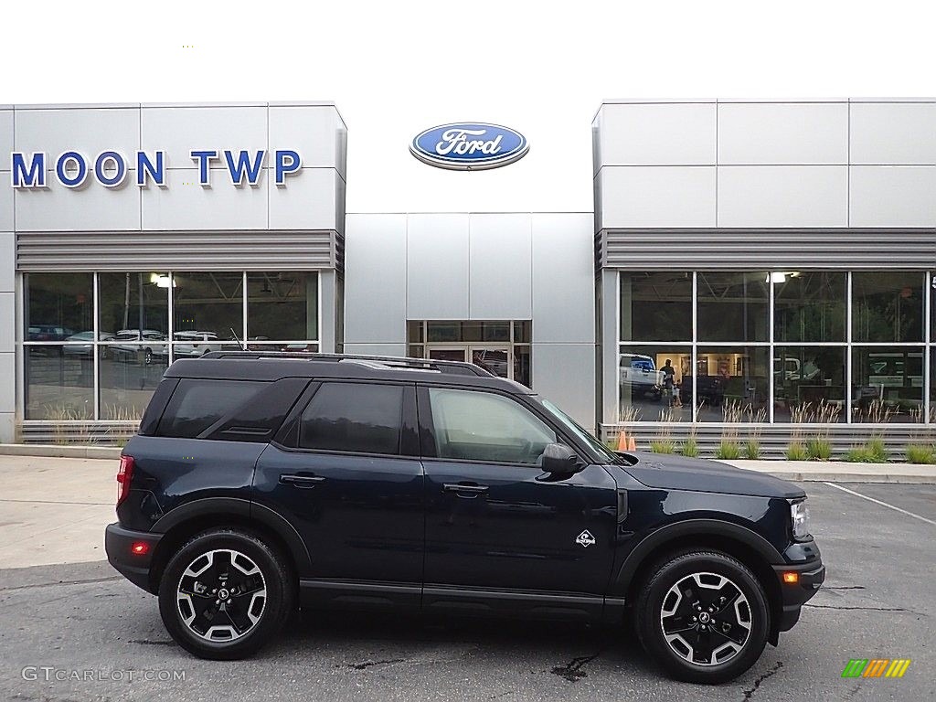 2021 Bronco Sport Outer Banks 4x4 - Alto Blue Metallic / Navy Pier photo #1