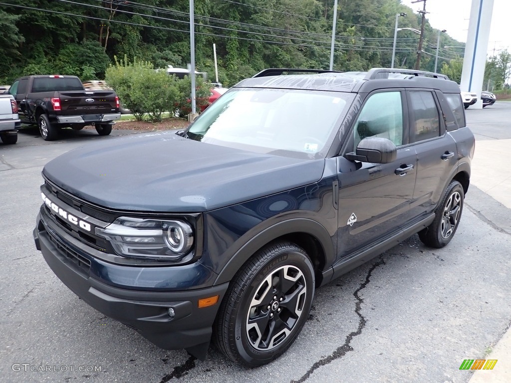 Alto Blue Metallic 2021 Ford Bronco Sport Outer Banks 4x4 Exterior Photo #142890850