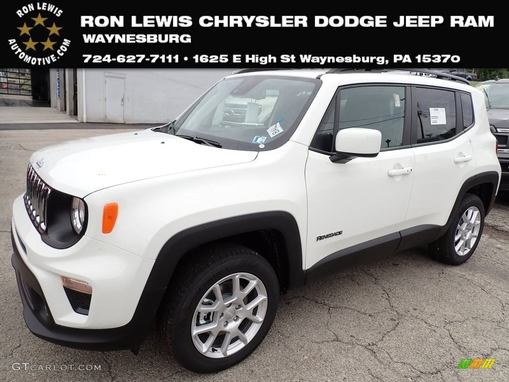 2021 Renegade Latitude 4x4 - Alpine White / Black photo #1