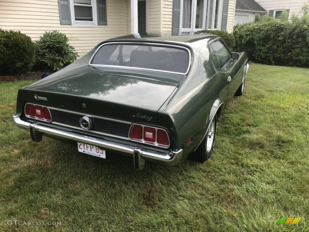 1973 Mustang Hardtop Grande - Dark Green Metallic / Black photo #11