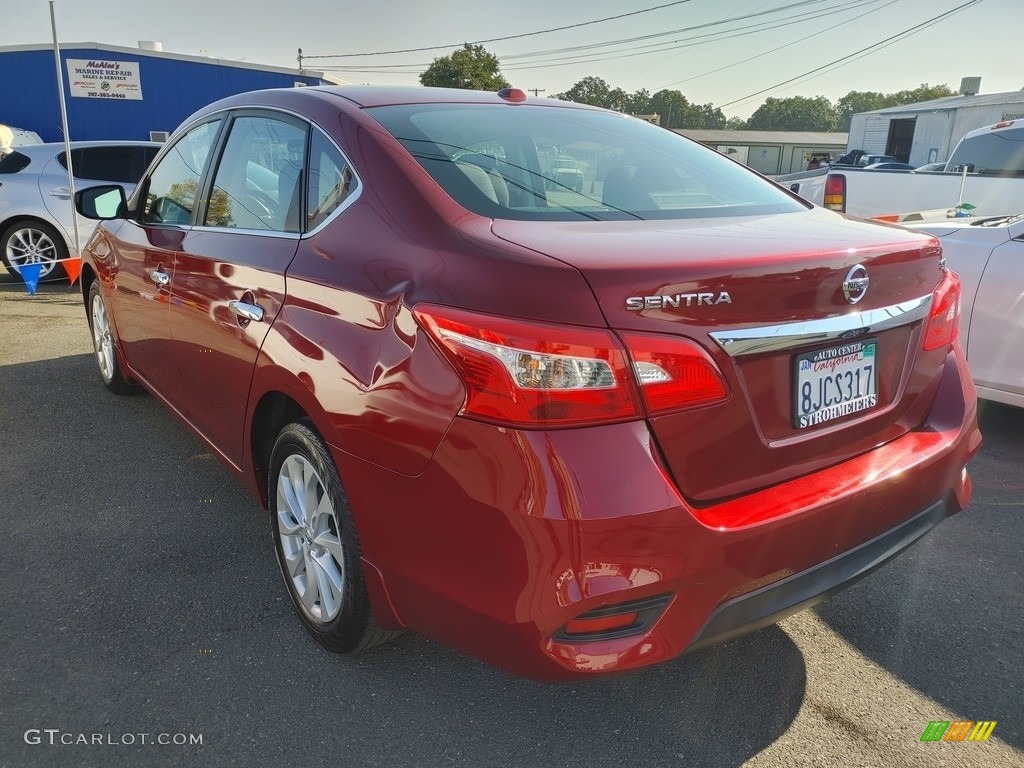 2019 Sentra SV - Red Alert / Charcoal photo #4