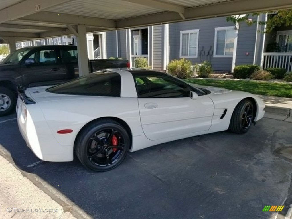 2001 Corvette Coupe - Speedway White / Black photo #8