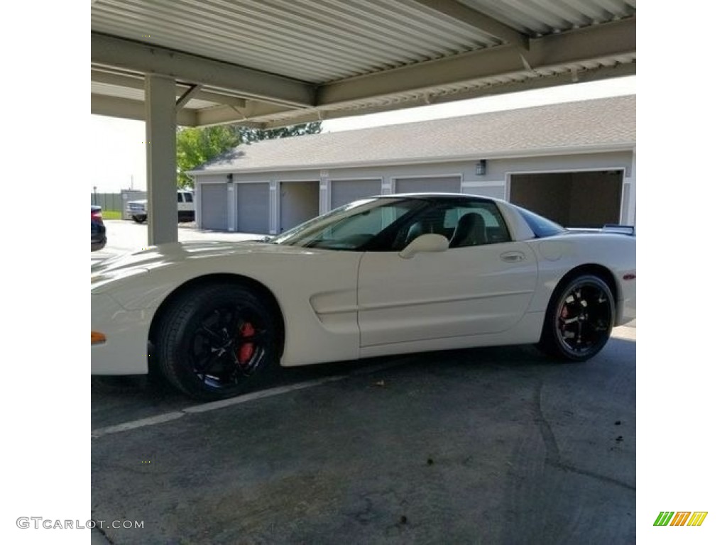 2001 Corvette Coupe - Speedway White / Black photo #9