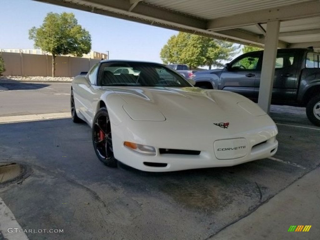 2001 Corvette Coupe - Speedway White / Black photo #14