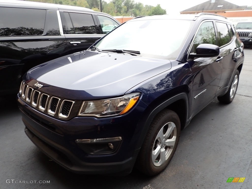 2017 Compass Latitude 4x4 - Jazz Blue Pearl / Black photo #1