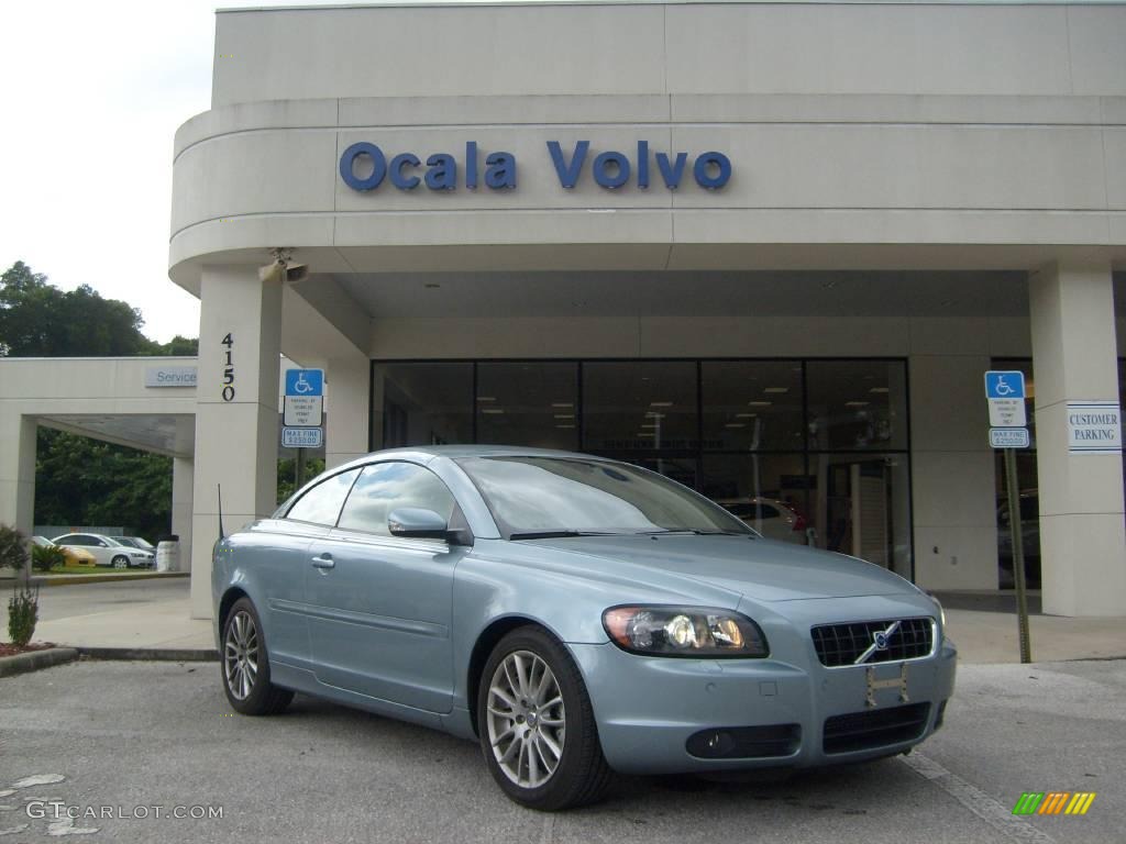 2007 C70 T5 Convertible - Celestial Blue Metallic / Calcite Cream photo #1