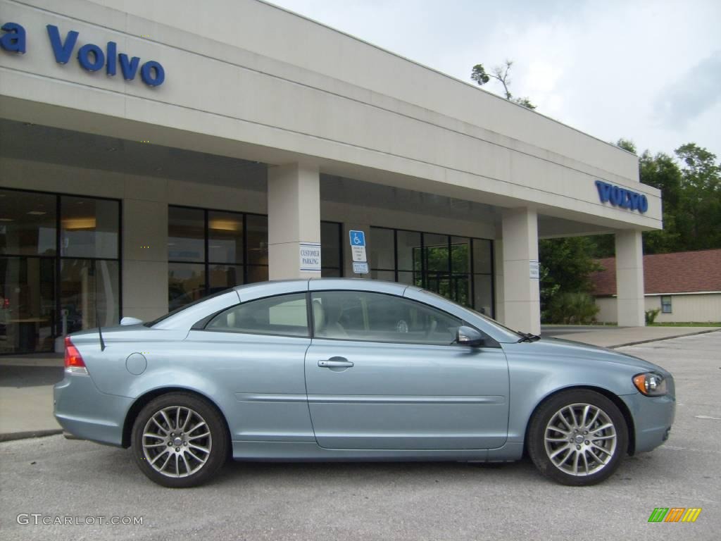 2007 C70 T5 Convertible - Celestial Blue Metallic / Calcite Cream photo #2