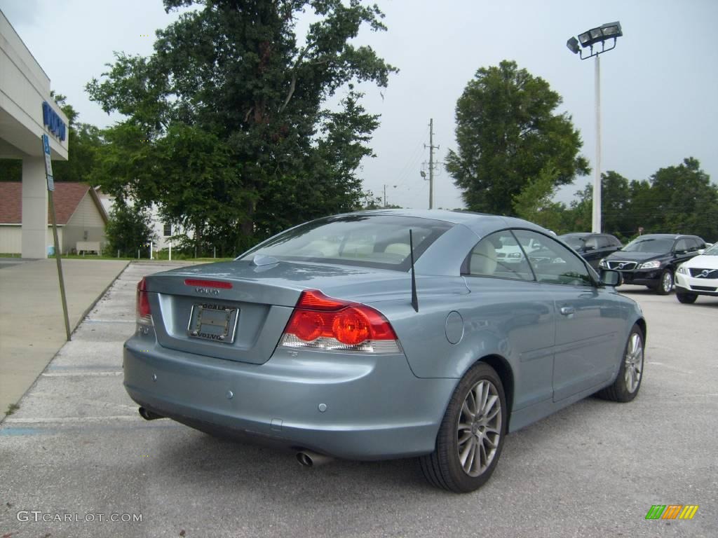 2007 C70 T5 Convertible - Celestial Blue Metallic / Calcite Cream photo #3