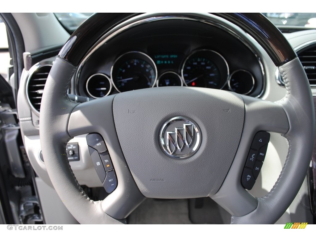 2015 Buick Enclave Convenience Light Titanium/Dark Titanium Steering Wheel Photo #142894677