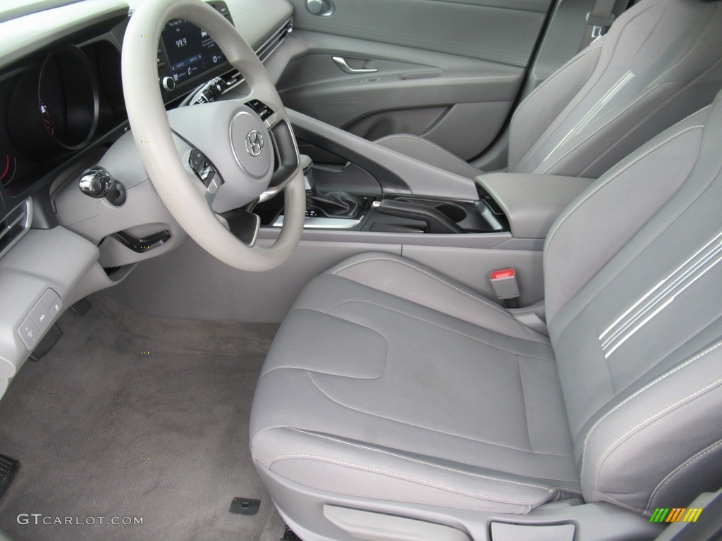 2021 Elantra SEL - Shimmering Silver Pearl / Medium Gray photo #11