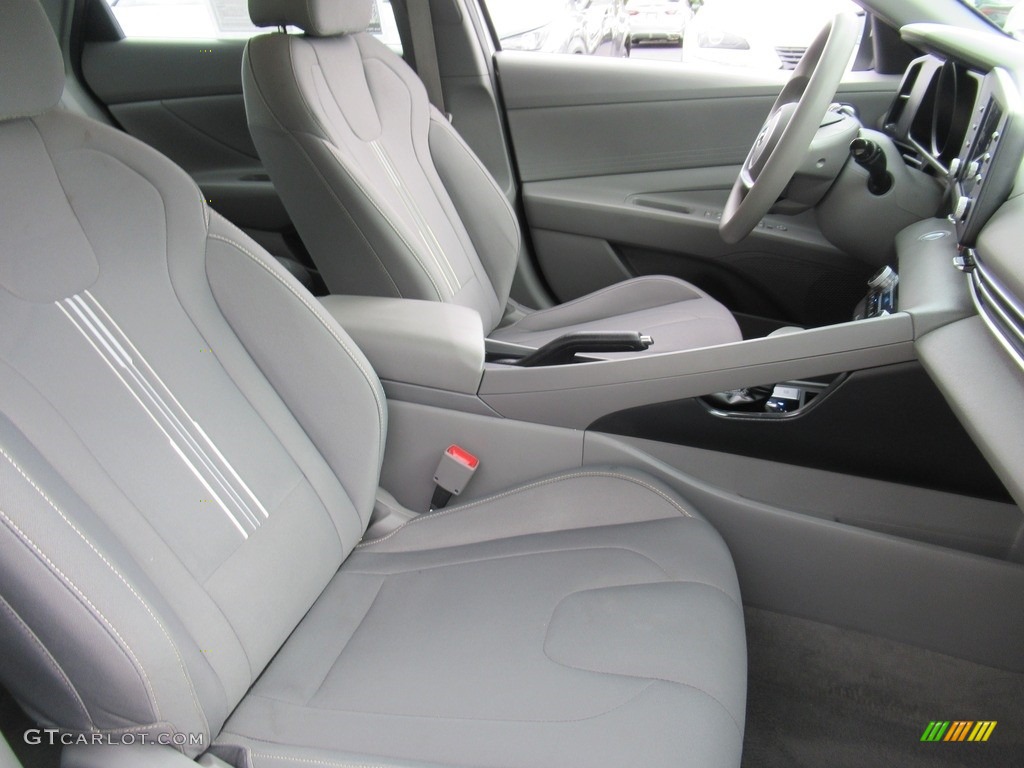 2021 Elantra SEL - Shimmering Silver Pearl / Medium Gray photo #13