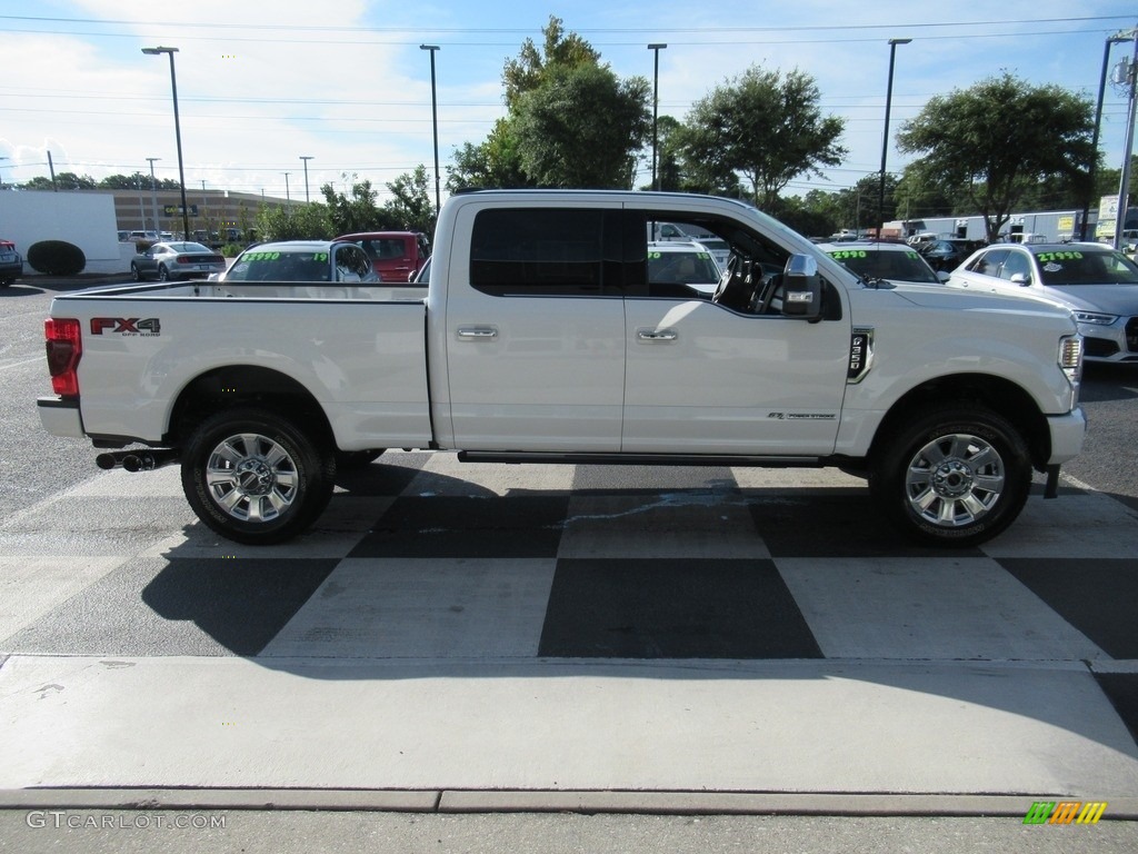 2021 F350 Super Duty Platinum Crew Cab 4x4 - Star White / Black photo #3