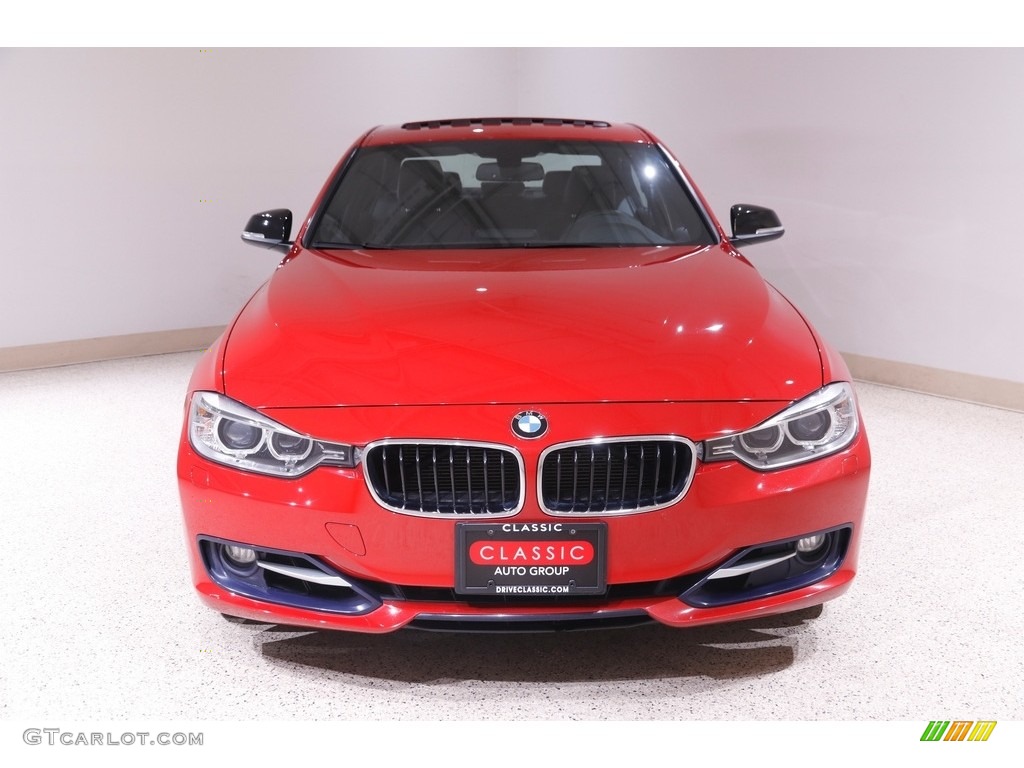 2013 3 Series 328i xDrive Sedan - Melbourne Red Metallic / Coral Red/Black photo #2