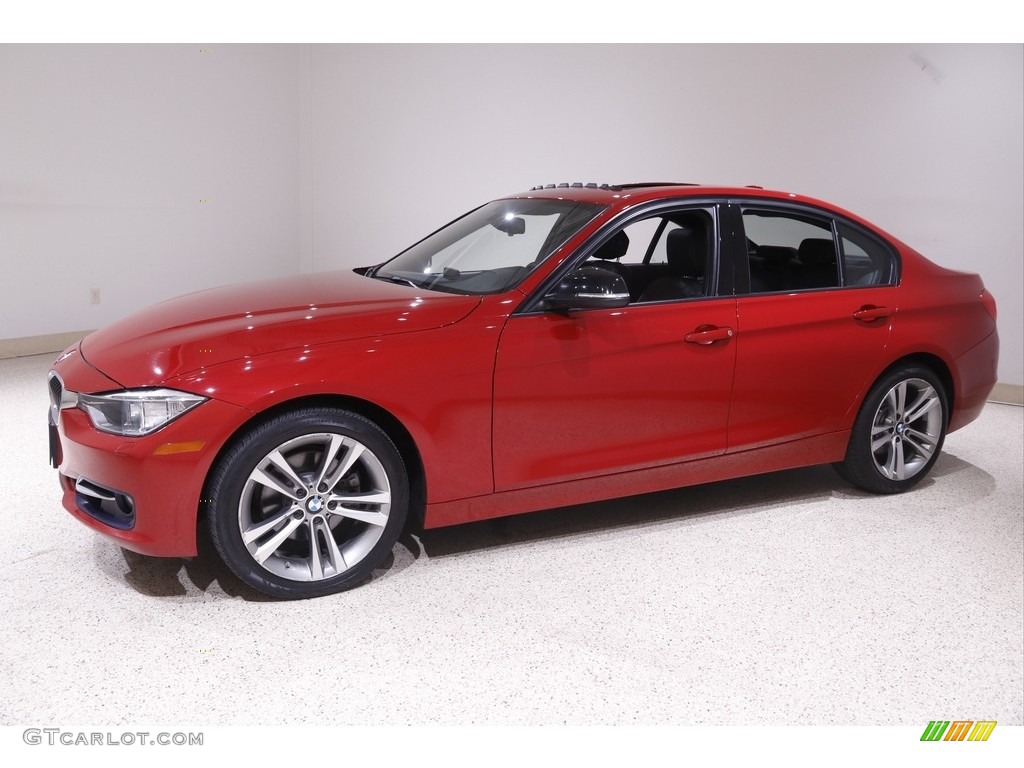 2013 3 Series 328i xDrive Sedan - Melbourne Red Metallic / Coral Red/Black photo #3