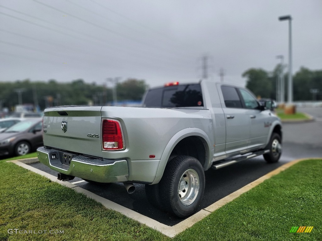 2018 3500 Laramie Mega Cab 4x4 - Bright Silver Metallic / Black photo #4