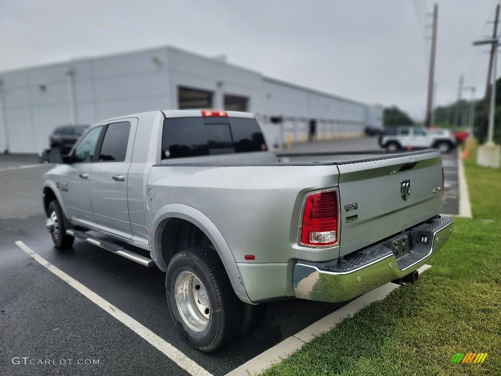 2018 3500 Laramie Mega Cab 4x4 - Bright Silver Metallic / Black photo #5