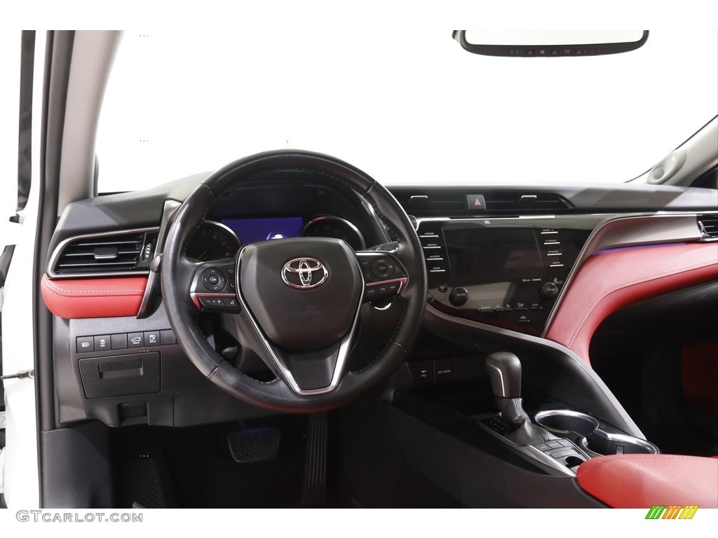 2019 Camry XSE - Wind Chill Pearl / Red photo #6