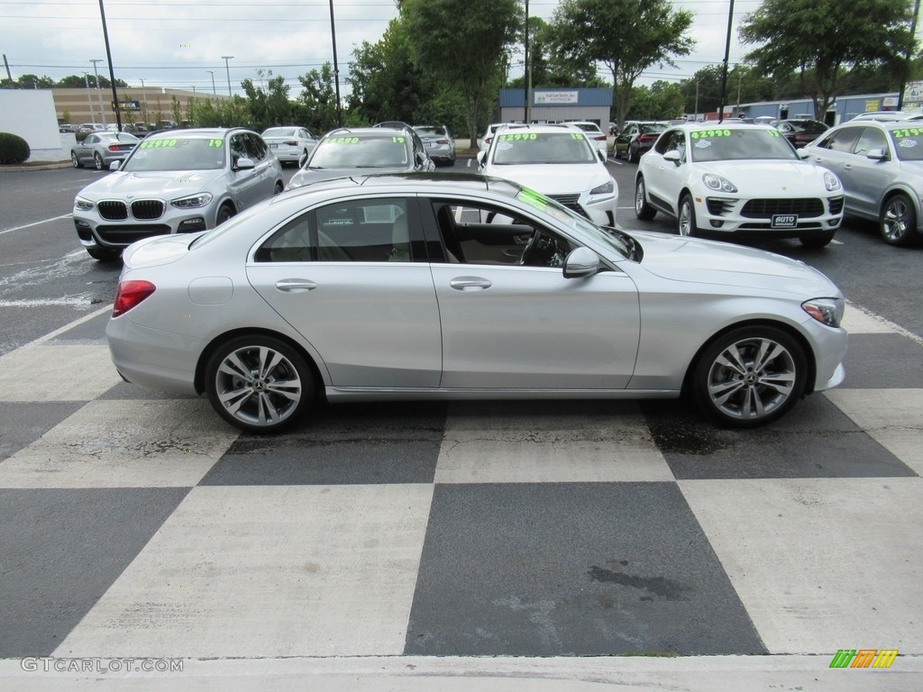 2018 C 300 Sedan - Diamond Silver Metallic / Silk Beige/Black photo #3