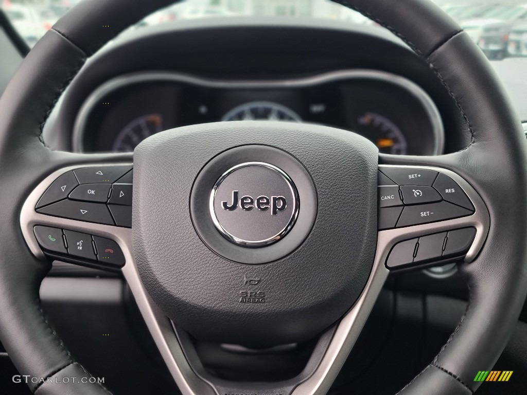 2021 Jeep Grand Cherokee Laredo 4x4 Black Steering Wheel Photo #142897801