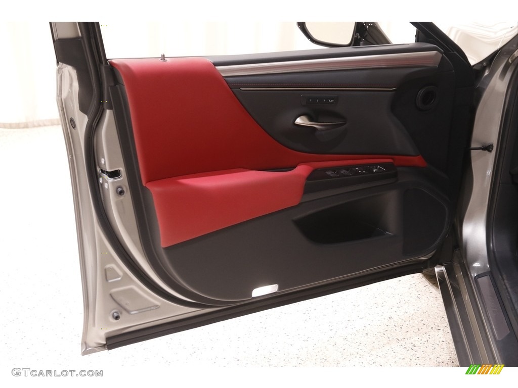 2021 Lexus ES 350 F Sport Circuit Red Door Panel Photo #142898011