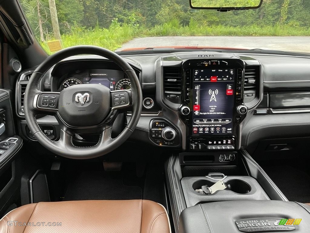 2021 Ram 2500 Power Wagon Crew Cab 4x4 75th Anniversary Edition Mountain Brown/Black Dashboard Photo #142898014