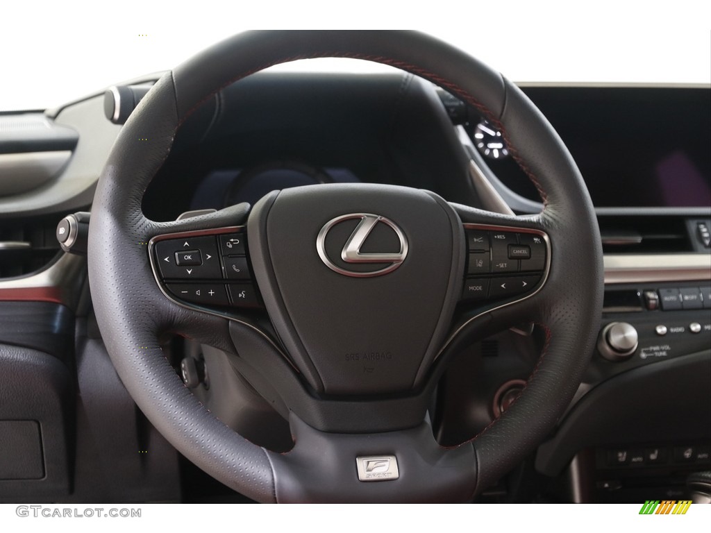 2021 Lexus ES 350 F Sport Circuit Red Steering Wheel Photo #142898071