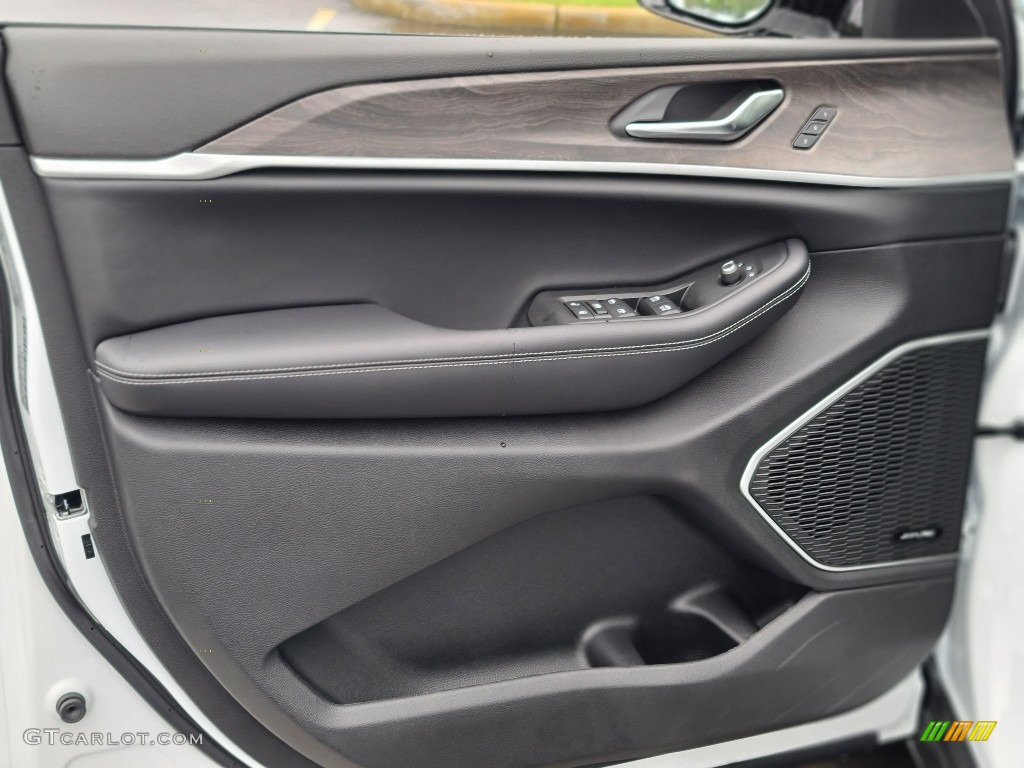 2021 Jeep Grand Cherokee L Limited 4x4 Black Door Panel Photo #142898639
