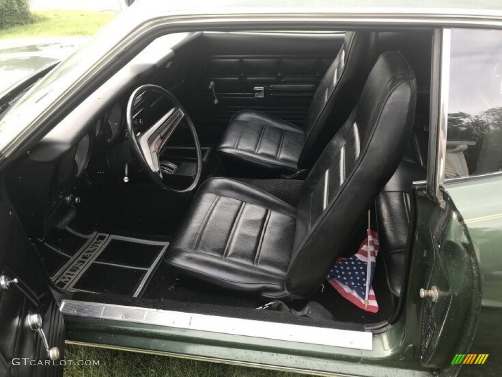Black Interior 1973 Ford Mustang Hardtop Grande Photo #142900450