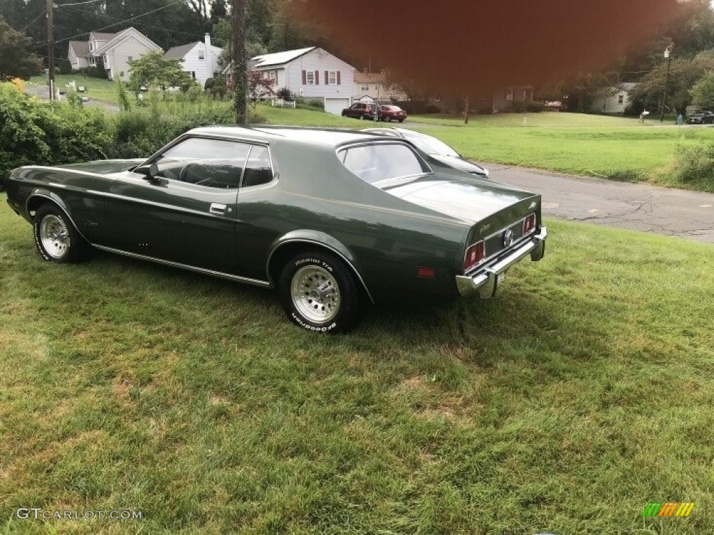 1973 Mustang Hardtop Grande - Dark Green Metallic / Black photo #6