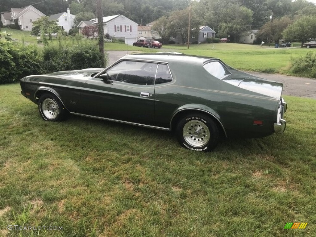 1973 Mustang Hardtop Grande - Dark Green Metallic / Black photo #7