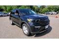 2021 Agate Black Metallic Ford Explorer XLT 4WD  photo #1