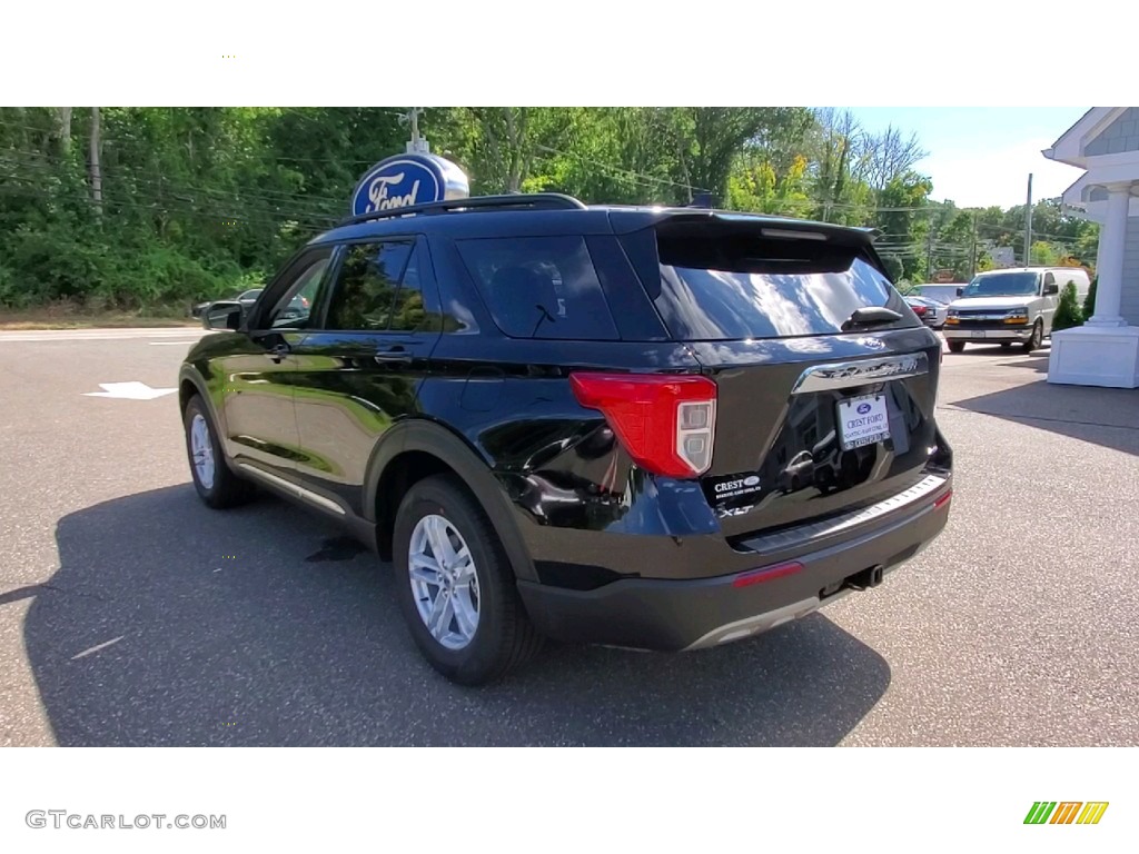 2021 Explorer XLT 4WD - Agate Black Metallic / Ebony photo #5