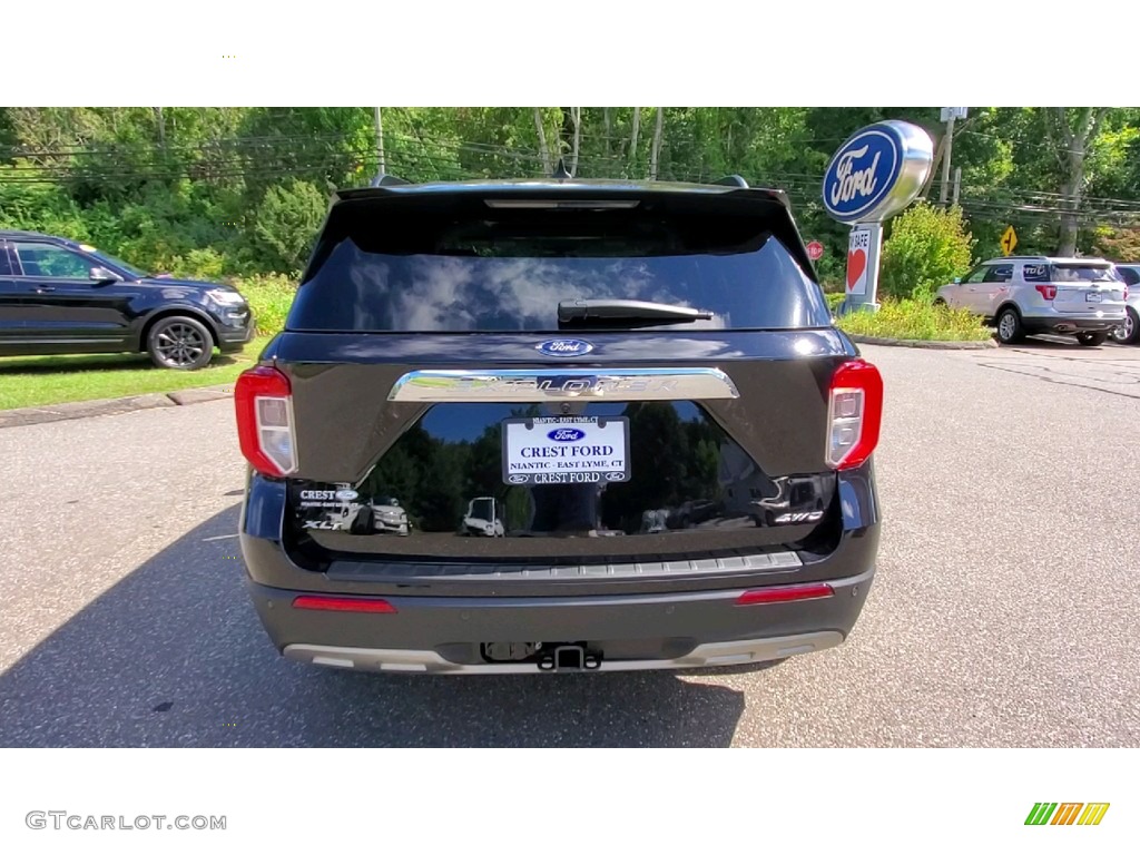 2021 Explorer XLT 4WD - Agate Black Metallic / Ebony photo #6