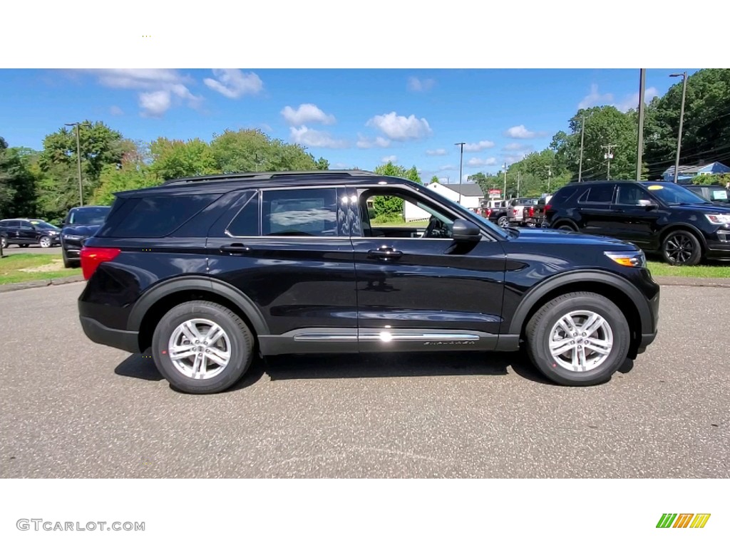 2021 Explorer XLT 4WD - Agate Black Metallic / Ebony photo #8