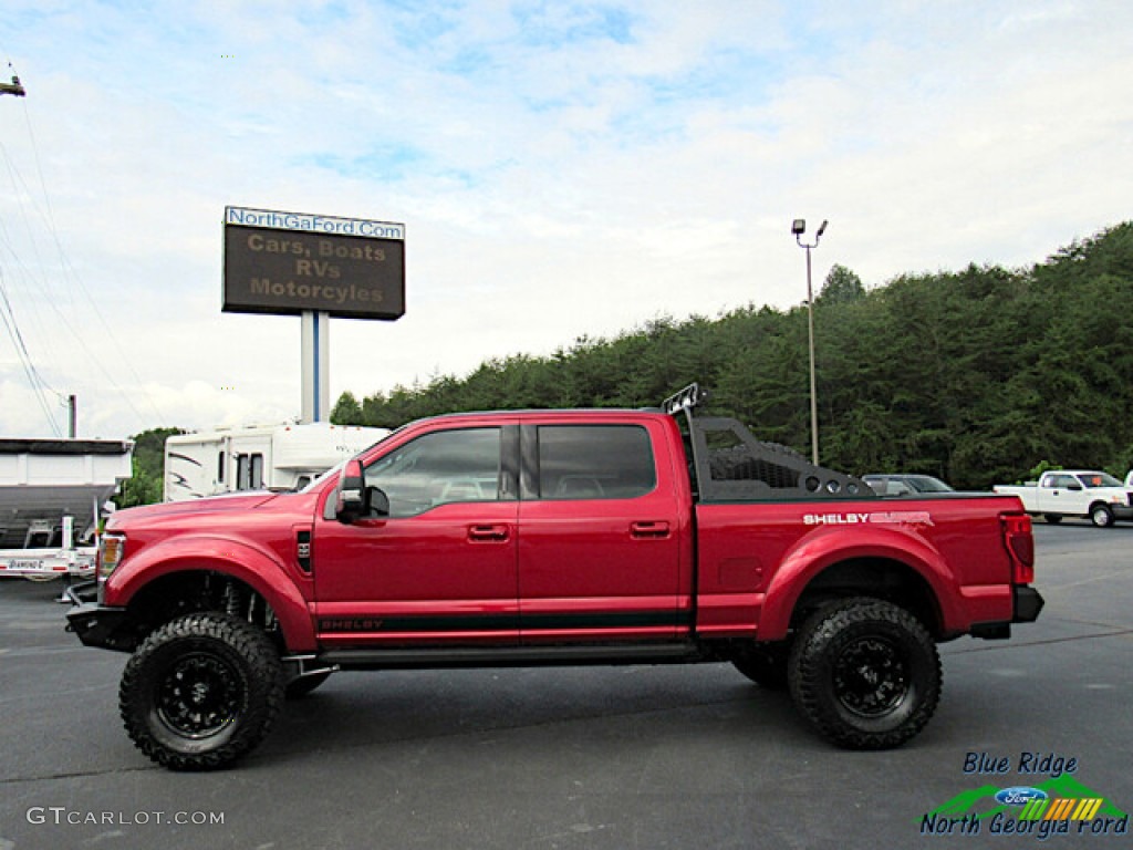 Rapid Red Metallic 2021 Ford F250 Super Duty Shelby Super Baja Crew Cab 4x4 Exterior Photo #142905115