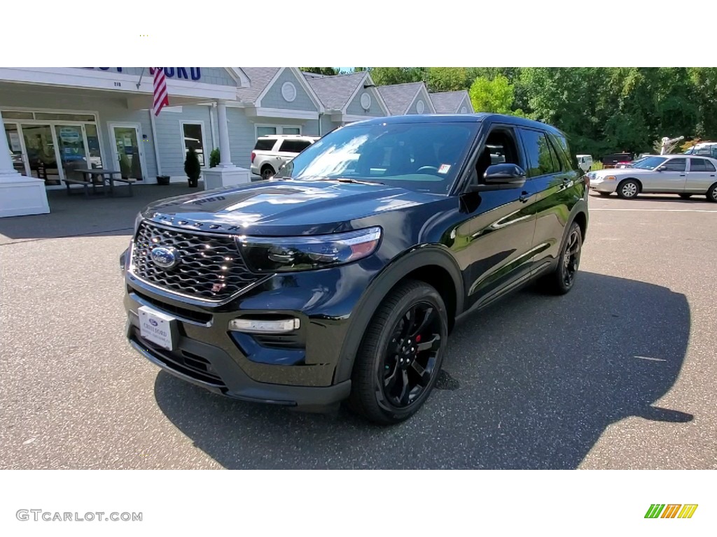 2021 Explorer ST 4WD - Agate Black Metallic / Ebony photo #3