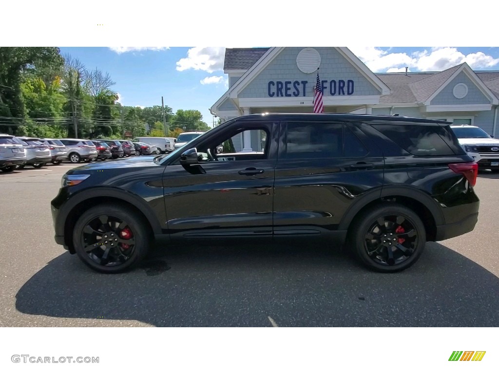 2021 Explorer ST 4WD - Agate Black Metallic / Ebony photo #4