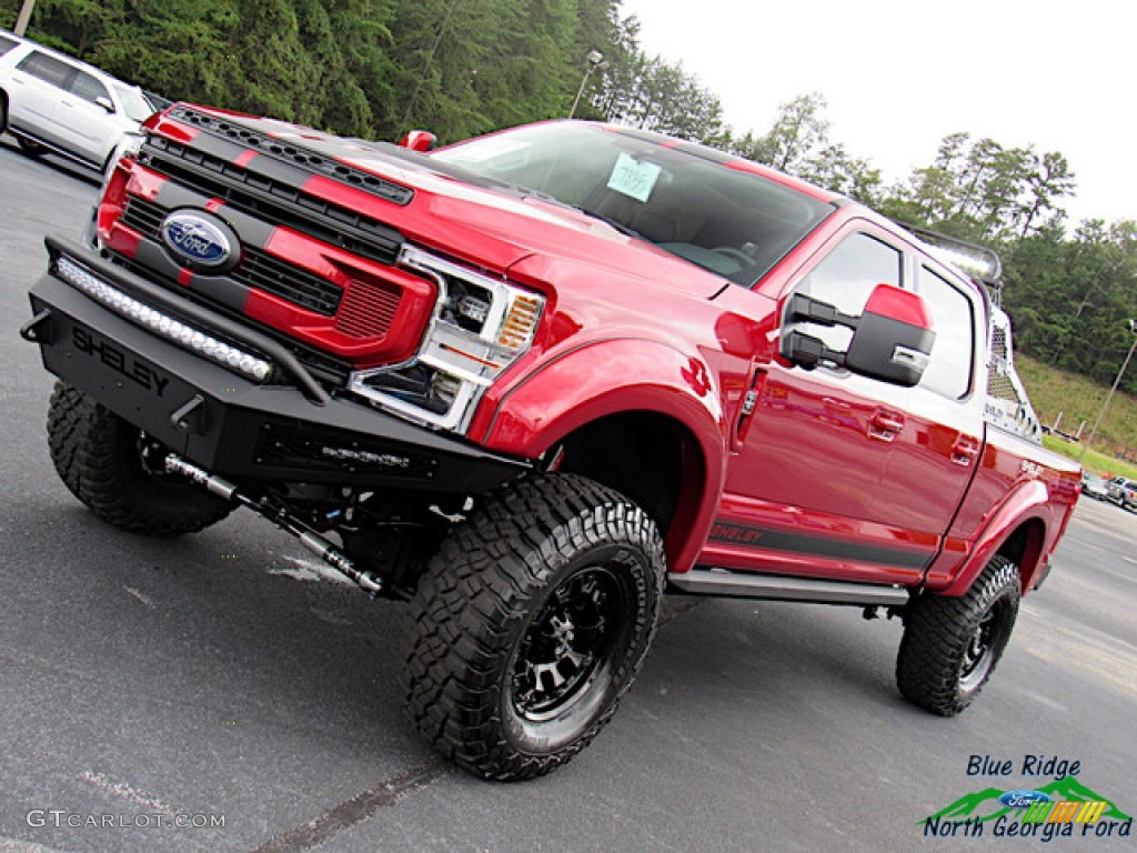 Rapid Red Metallic 2021 Ford F250 Super Duty Shelby Super Baja Crew Cab 4x4 Exterior Photo #142905592