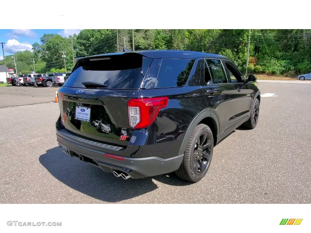 2021 Explorer ST 4WD - Agate Black Metallic / Ebony photo #7