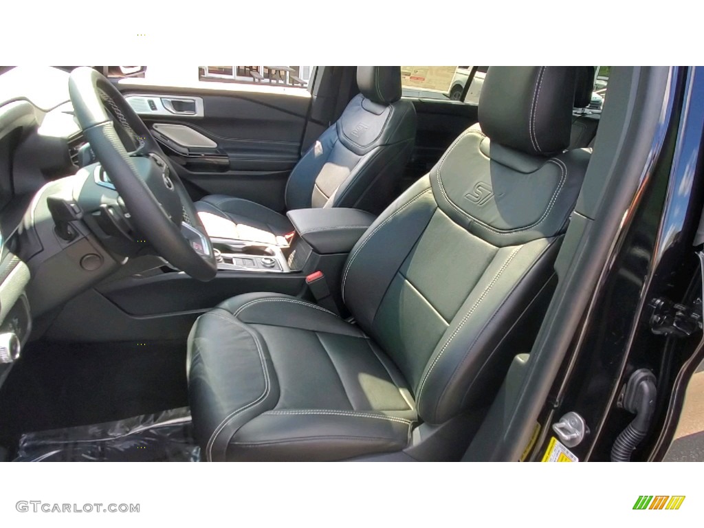 Ebony Interior 2021 Ford Explorer ST 4WD Photo #142905631