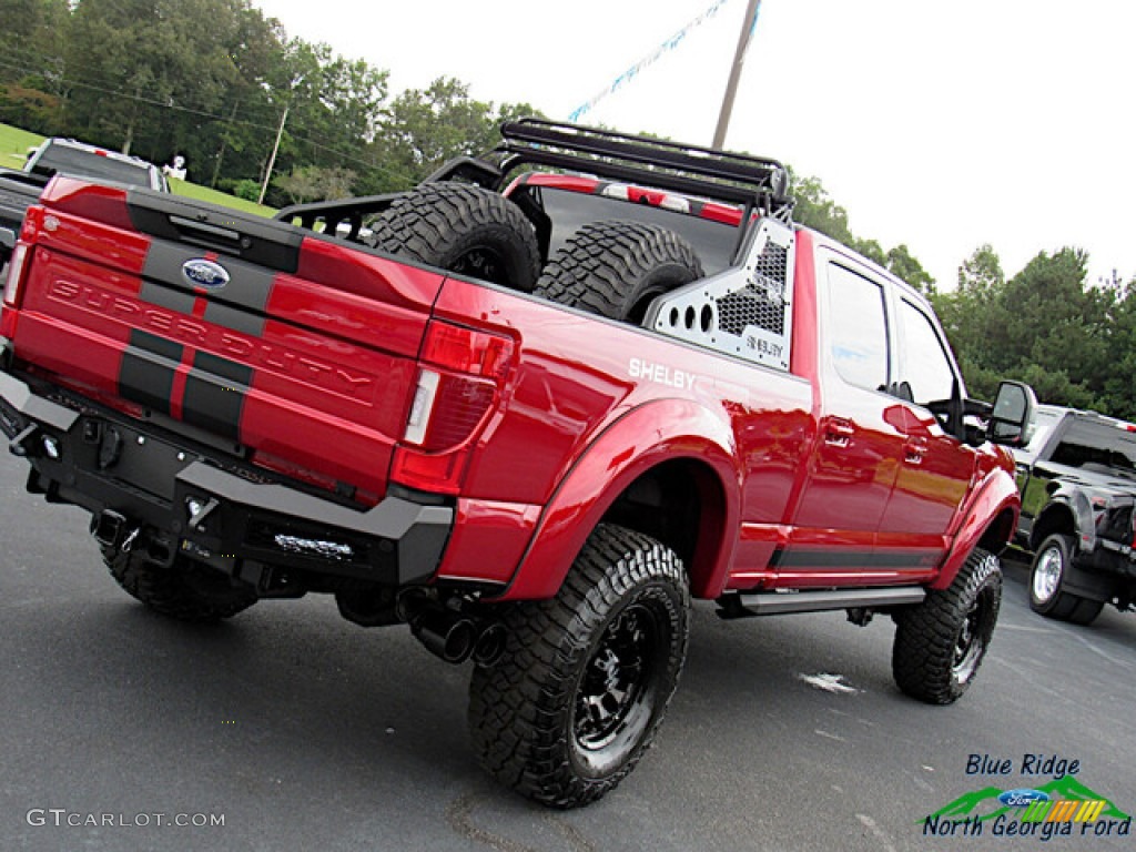 2021 F250 Super Duty Shelby Super Baja Crew Cab 4x4 - Rapid Red Metallic / Black photo #48