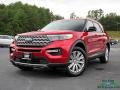 2021 Rapid Red Metallic Ford Explorer Hybrid Limited 4WD  photo #1