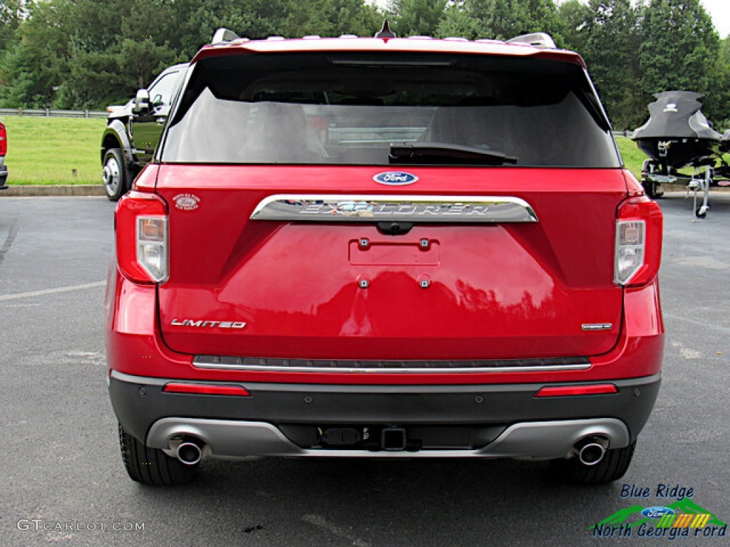 2021 Explorer Hybrid Limited 4WD - Rapid Red Metallic / Sandstone photo #4