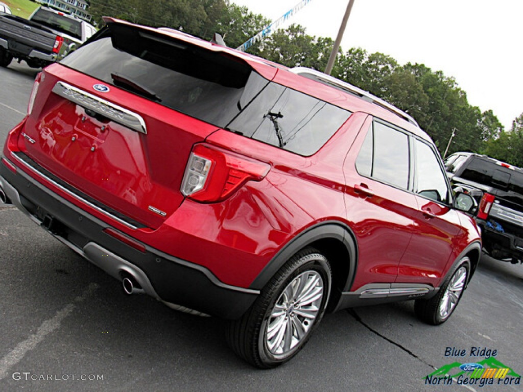 2021 Explorer Hybrid Limited 4WD - Rapid Red Metallic / Sandstone photo #32