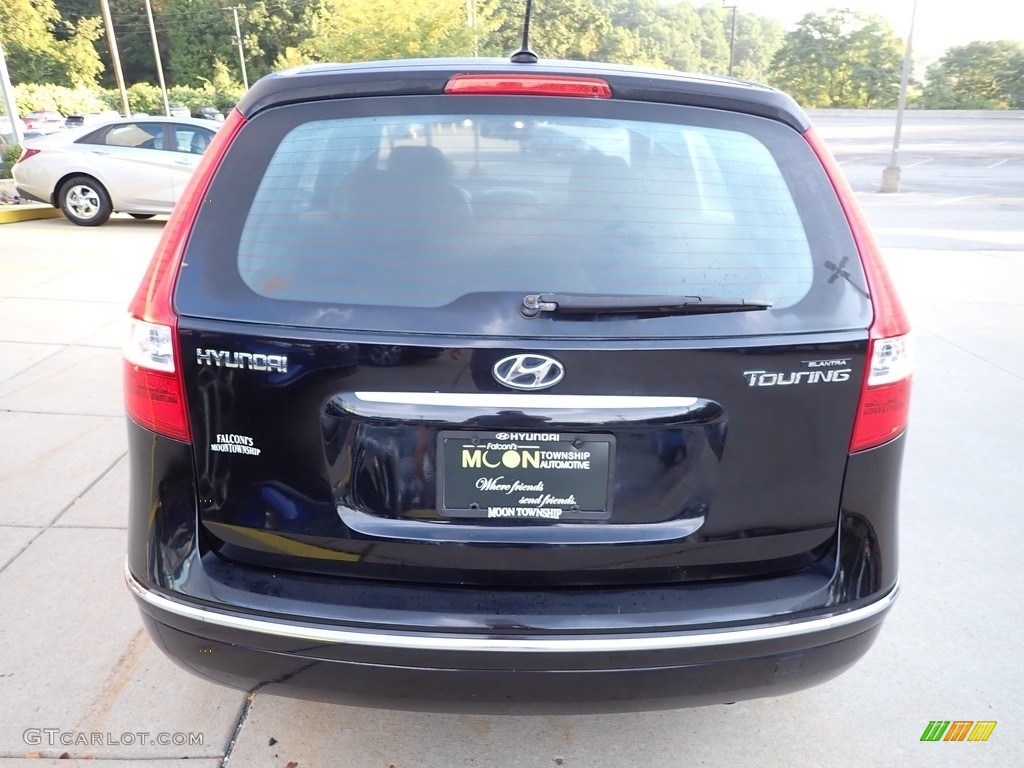 2012 Elantra GLS Touring - Black Noir Pearl / Black photo #3