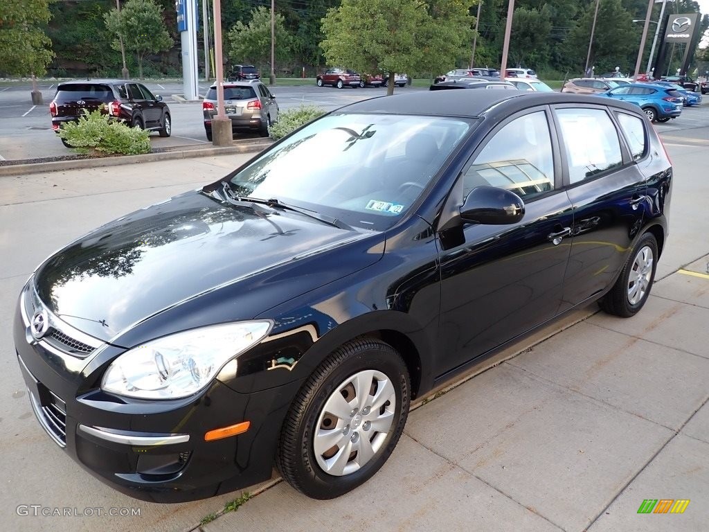 2012 Elantra GLS Touring - Black Noir Pearl / Black photo #7